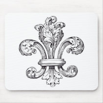 fleur de lis mouse pads