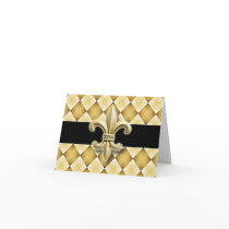 Fleur de Lis note card I