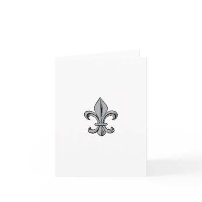 Fleur de Lis Notecard by swampgirl322