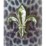 FLEUR DE LIS ON LEOPARD PRINT t-shirts