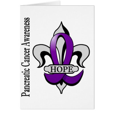 Fleur De Lis Pancreatic Cancer Hope by awarenessgifts