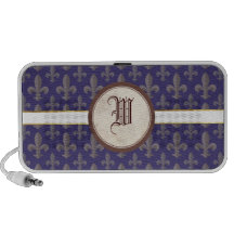 Fleur de lis Pattern PC Speakers