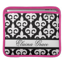 Fleur-de-lis Personalized Ipad Sleeve