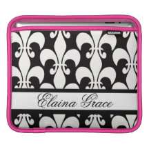 Fleur-de-lis Personalized Ipad Sleeve
