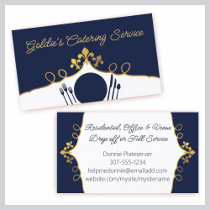 fleur de lis plate setting chef catering business