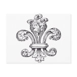 fleur de lis postcard