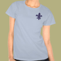 fleur de lis - purple texture t-shirts