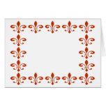 Fleur De Lis Red cards