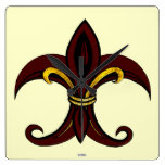 Fleur de lis red/gold