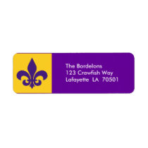 Fleur de Lis Return Address Labels