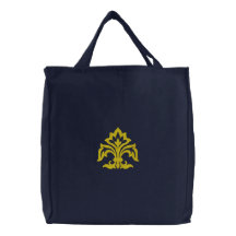 Fleur De Lis Sacs Fourre-tout Brodés