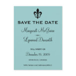 Fleur de lis Save the Date Postcard