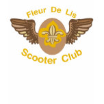 Fleur De Lis Scooter Club t-shirts
