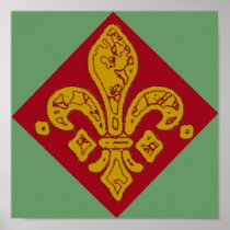 Fleur De Lis Sign Print