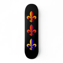 Fleur-de-lis Custom Skateboard