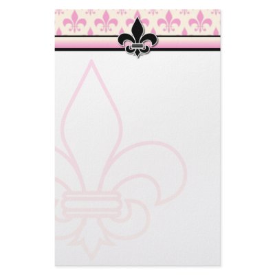 Fleur de Lis Stationary Design by DarlingLoveDesigns