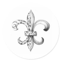 fleur-de-lis sticker