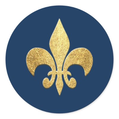 Fleur-de-lis Stickers by artogram