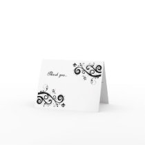 fleur de lis thank you card