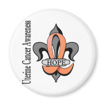 Fleur De Lis Uterine Cancer Hope