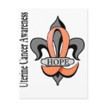 Fleur De Lis Uterine Cancer Hope postcards