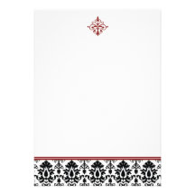 Fleur De Lis Wedding Program 2-sided Custom Invites