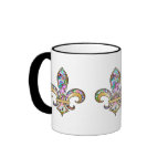 Fleur de Lis with pattern - 09 Mug