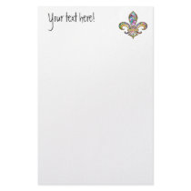 Fleur de Lis with pattern - 09 Stationery