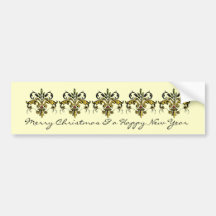 Fleur de lis Xmas Autocollant Pour Voiture