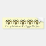 Fleur de lis Xmas Bumper Stickers
