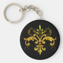 Fleur de lis Xmas Key Chains