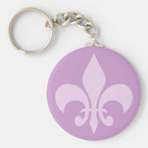 Fleur de Lise in Lilac Key Chain