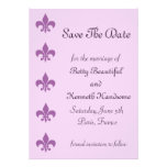 Fleur De Lise Save la date dans les lilas Bristol Personnalisé