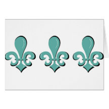 fleur de lys greeting cards