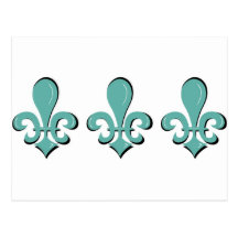 fleur de lys postcard