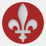 Fleur-de-lys Romantic Envelope Seal Name Tag Stickers