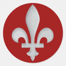 Fleur-de-lys Romantic Envelope Seal Name Tag Stickers