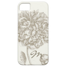 Fleur de pivoine aux nuances du blanc, décorées d' coque iPhone 5 Case-Mate