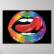 Fleur De Rainbow Licking Lips