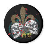 Fleur de Rock Fridge Magnet