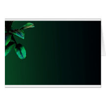 Fleur de vert forêt carte