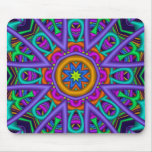 Fleur décorative Mousepad de kaléidoscope Tapis De Souris