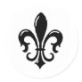 Fleur Di Lis Designs Round Sticker