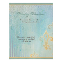 Fleur di Lys Damask 2 - Hotel Accommodations maps Invitations