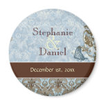 Fleur di Lys Damask 2 - Save the Date Magnet