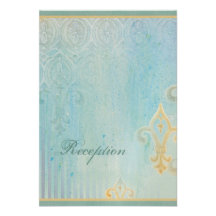 Fleur di Lys Damask 2 - Wedding RSVP Response Card Invites