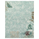 Fleur di Lys Damask - Monogrammed Scrapbook pages
