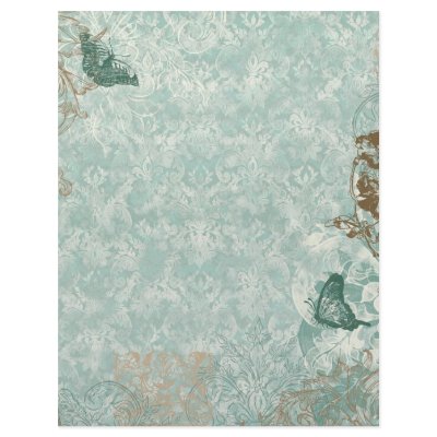 Fleur di Lys Damask - Stationery & Recipe sheets by AudreyJeanne