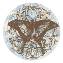 Fleur di Lys Damask vs2 - Wedding Sticker Seal