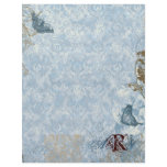 Fleur di Lys Damask vs 2 - Monogrammed Stationery letterhead
